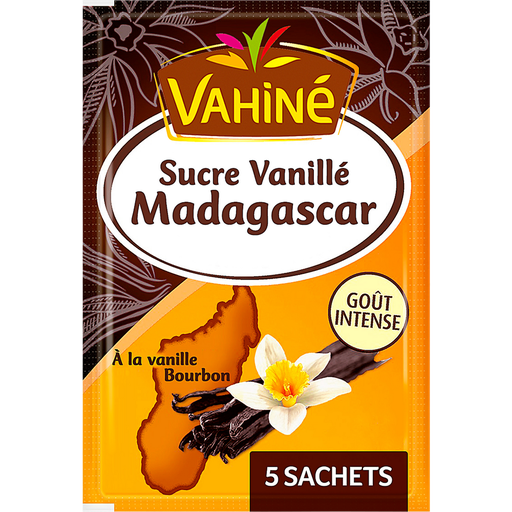 [3179142704705] VAHINE Açúcar com baunilha de Madagáscar 5 saquetas de 7,5 g