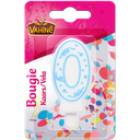 VAHINE Bougie d'anniversaire chiffre n°0
