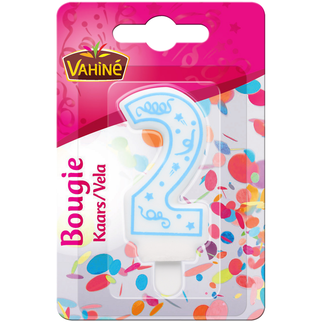 VAHINE Adult number candle n°2 1 piece 12 g