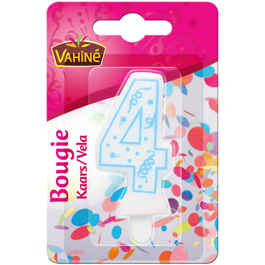 VAHINE Adult number candle n°4 12 g