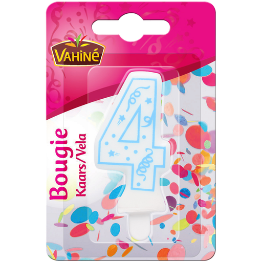 [3179142709601] VAHINE Bougie chiffre adulte n°4 12 g