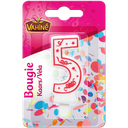 VAHINE Bougie chiffre adulte n°5 12 g