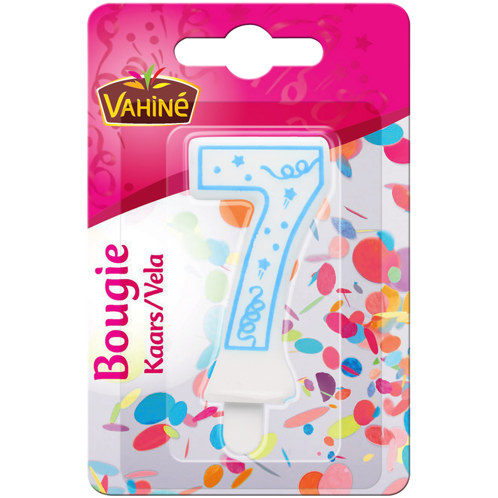 VAHINE Vela número adulto n°7 1 pieza 12 g