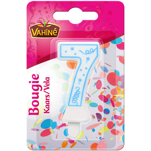 [3179142709908] VAHINE Bougie chiffre adulte n°7 1 pièce 12 g