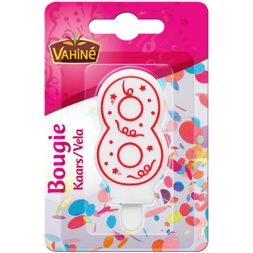 [3179142710102] VAHINE Adult number candle n°8 12 g