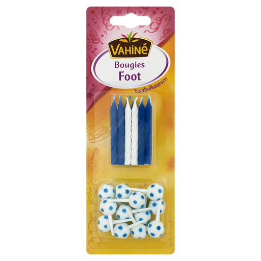 [3179142738113] VAHINE Football Birthday Candles 12 units 23 g