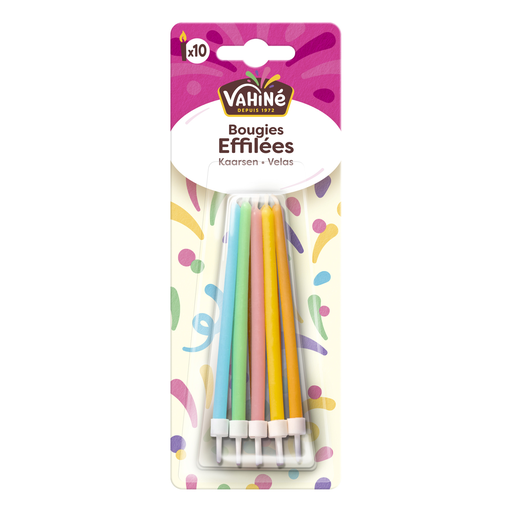 [3179142762507] VAHINE Slim design candles 10 candles