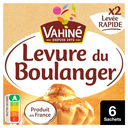 VAHINE Levure du boulanger Levée rapide 6 sachets de 4,6 g