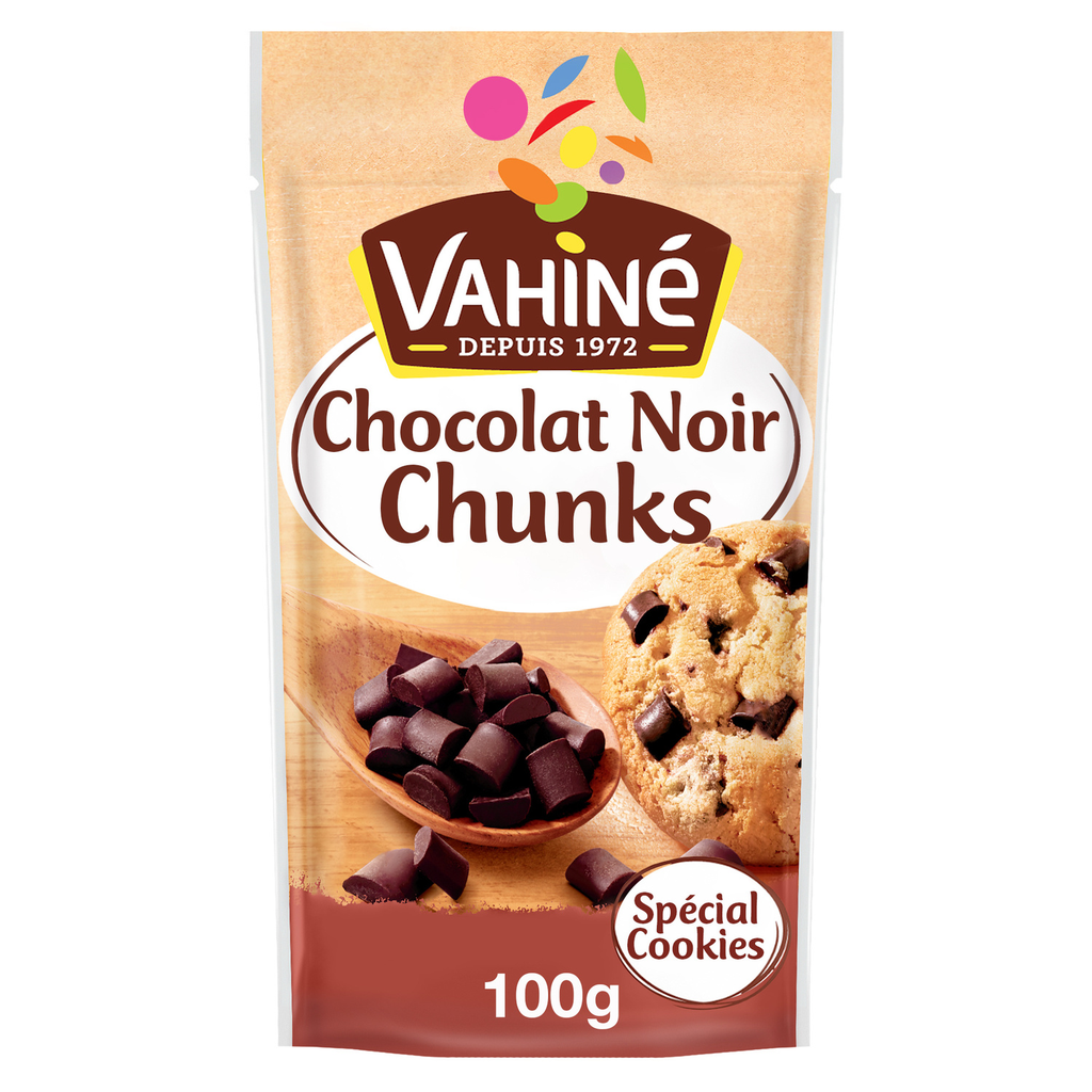 VAHINE Pepitas de chocolate negro Chunks 100 g