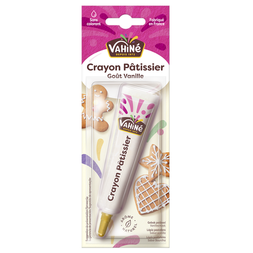 [3179142898534] VAHINE Caneta pasteleira branca brilhante 25 g