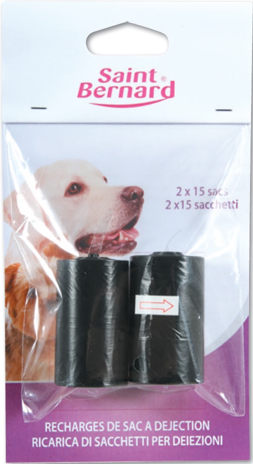 Saint Bernard Recharges De 15 Sacs À Déjection X1