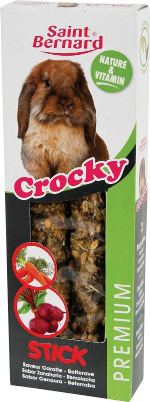 Saint Bernard Stick Lapin Carot/Betterave Crocky