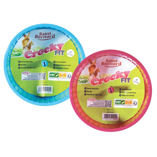 [3180195210044] SAINT BERNARD Roue plasti hamst rose/bleu