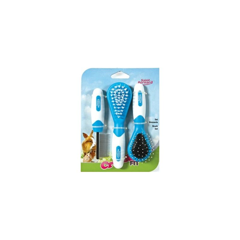SAINT BERNARD Kit 3 Brosses Rongeur Bleu