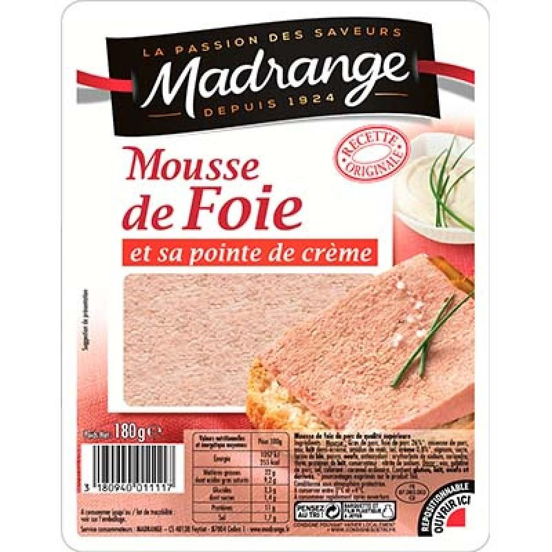 MADRANGE Mousse de Hígado Receta Fondant 180 g
