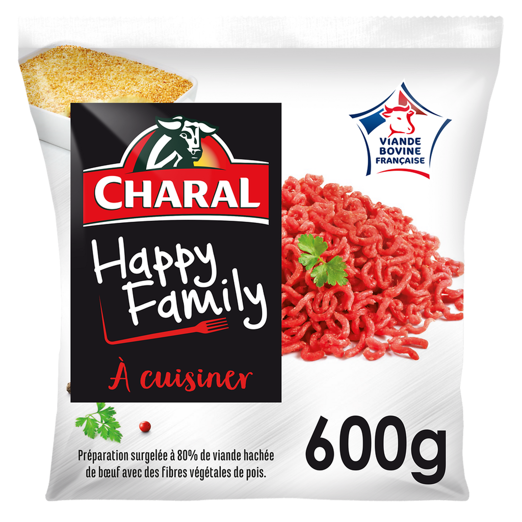 CHARAL Haché moelleux à cuisiner Happy Familly 600 g