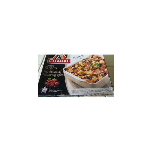 [3181232519687] CHARAL Gratin Boeuf Bourguignon 850 g
