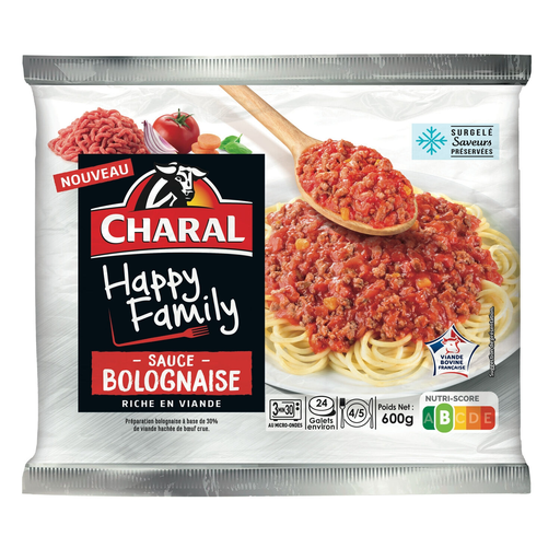 [3181232534314] CHARAL Carne picada con salsa boloñesa 600 g