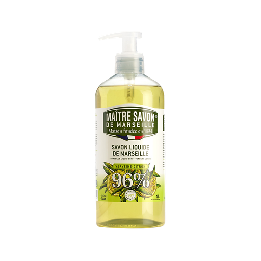 [3182611239110] MAITRE SAVON DE MARSEILLE Jabón líquido verbena limón 1 L