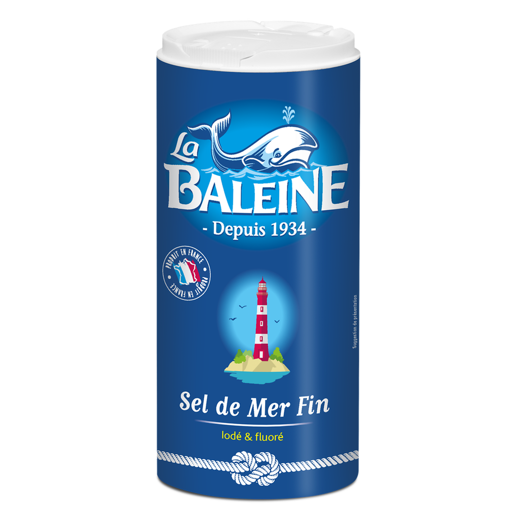 LA BALEINE Sal fino iodado e fluorado 600 g