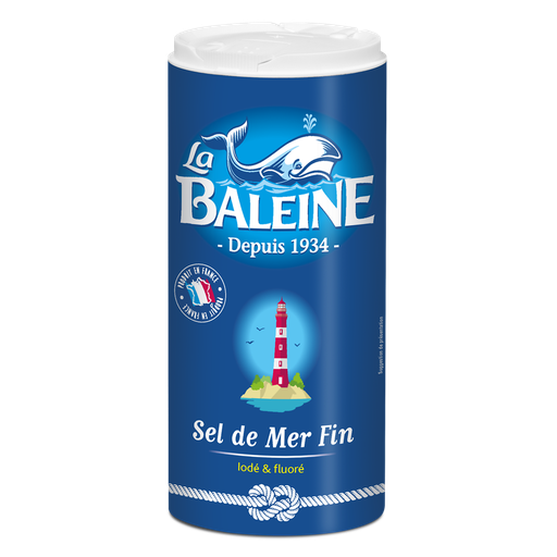 [3183280012875] LA BALEINE Sal fina yodada y fluorada 600 g