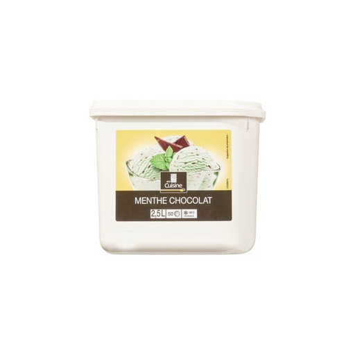 [3184830032718] EN CUISINE Crème Glacée Menthe Chocolat 1,237 kg