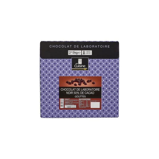 [3184830057780] EN CUISINE Dark Chocolate Drops 50% 5 kg