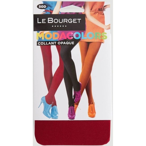 [3185291161672] LE BOURGET Medias Mujer Moda Colors 50D Rojo T3/4