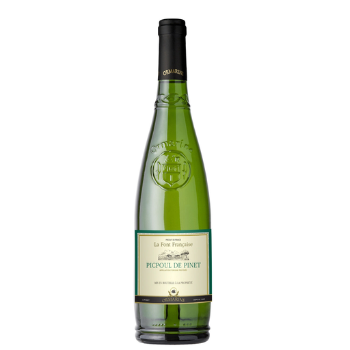 [3186127763640] LA FONT FRANCAISE Vin blanc Picpoul de Pinet Blanc de Blancs ORMARINE 75 cl