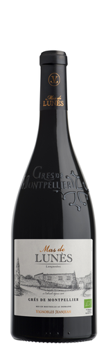 [3186127774776] MAS DE LUNÈS Organic Red Wine Languedoc Grés de Montpellier AOP 0.75 L