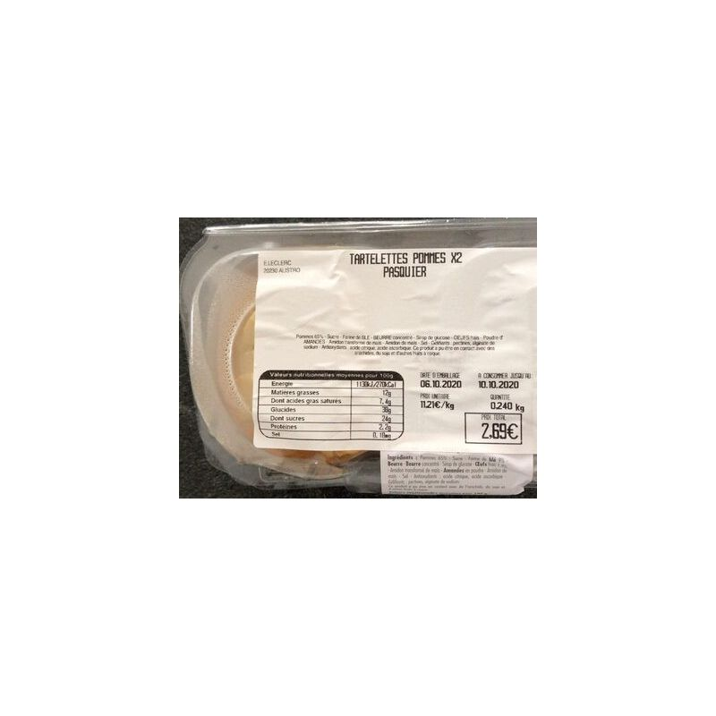 1ER PRIX Apple Tarts 240 g