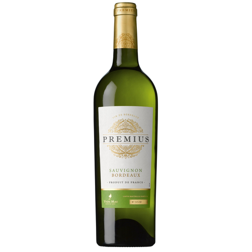 [3192371099206] PREMIUS Sauvignon Blanc Bordeaux Wine YVON MAU 75 cl