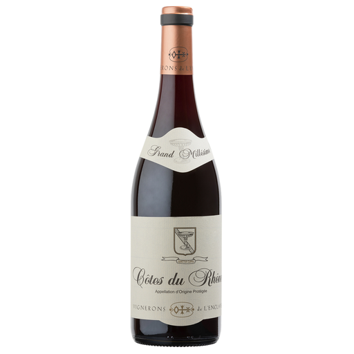 [3193661255104] VIGNERONS DE L'ENCLAVE GRAND MILLESIME Vino tinto A.O.P. Côtes du Rhône 75 cl