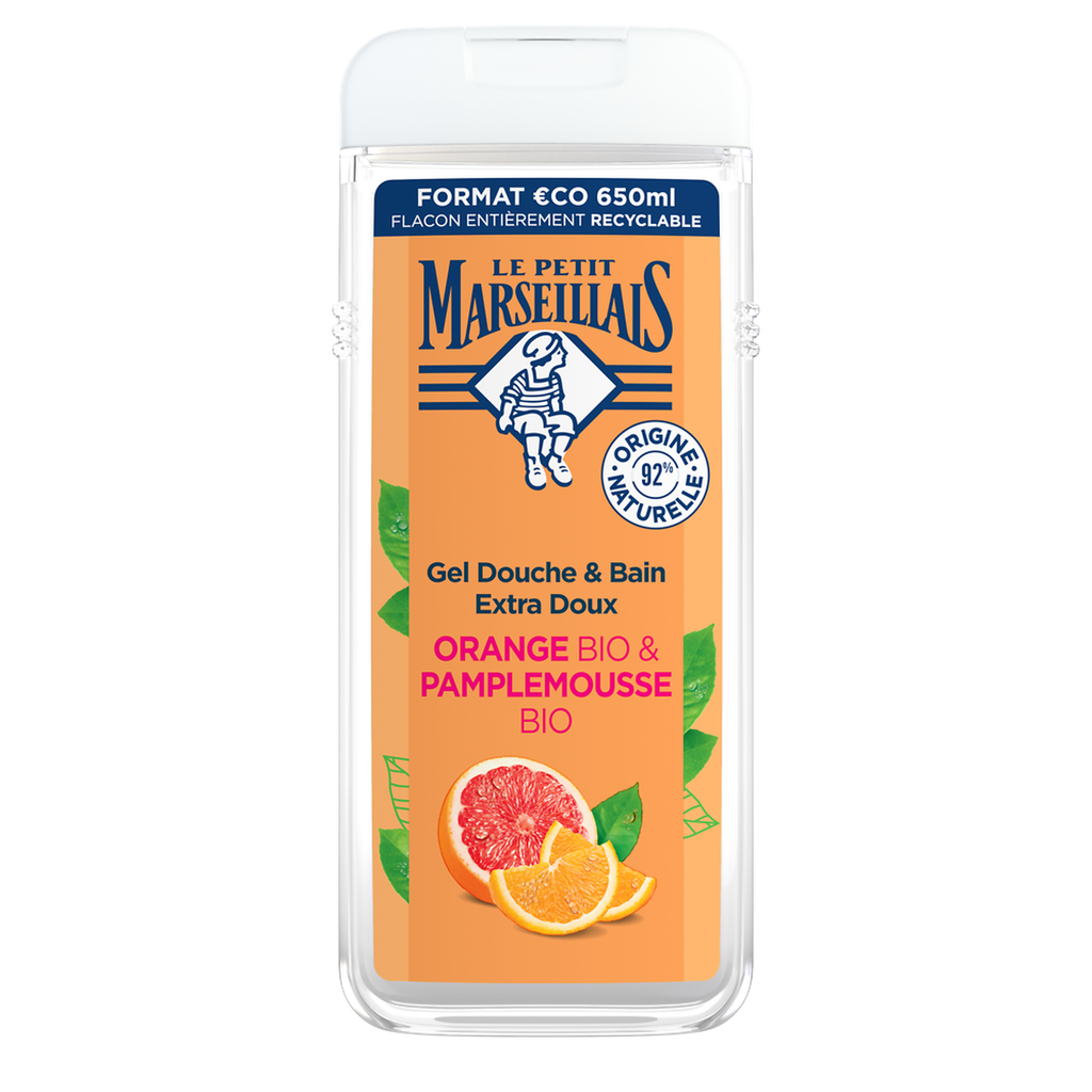 LE PETIT MARSEILLAIS Extra Gentle Shower Gel Orange & Organic Grapefruit 650 ml