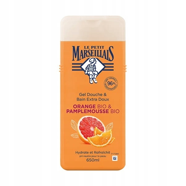 Le Petit Marseillais Gel De Ducha & Baño Extra Suave Naranja Bio & Pomelo Bio 650Ml