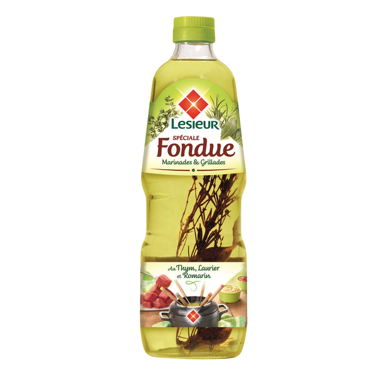 Lesieur Bouteille 1L Huile De Pepins Raisin Fondue Jardin D'Orante