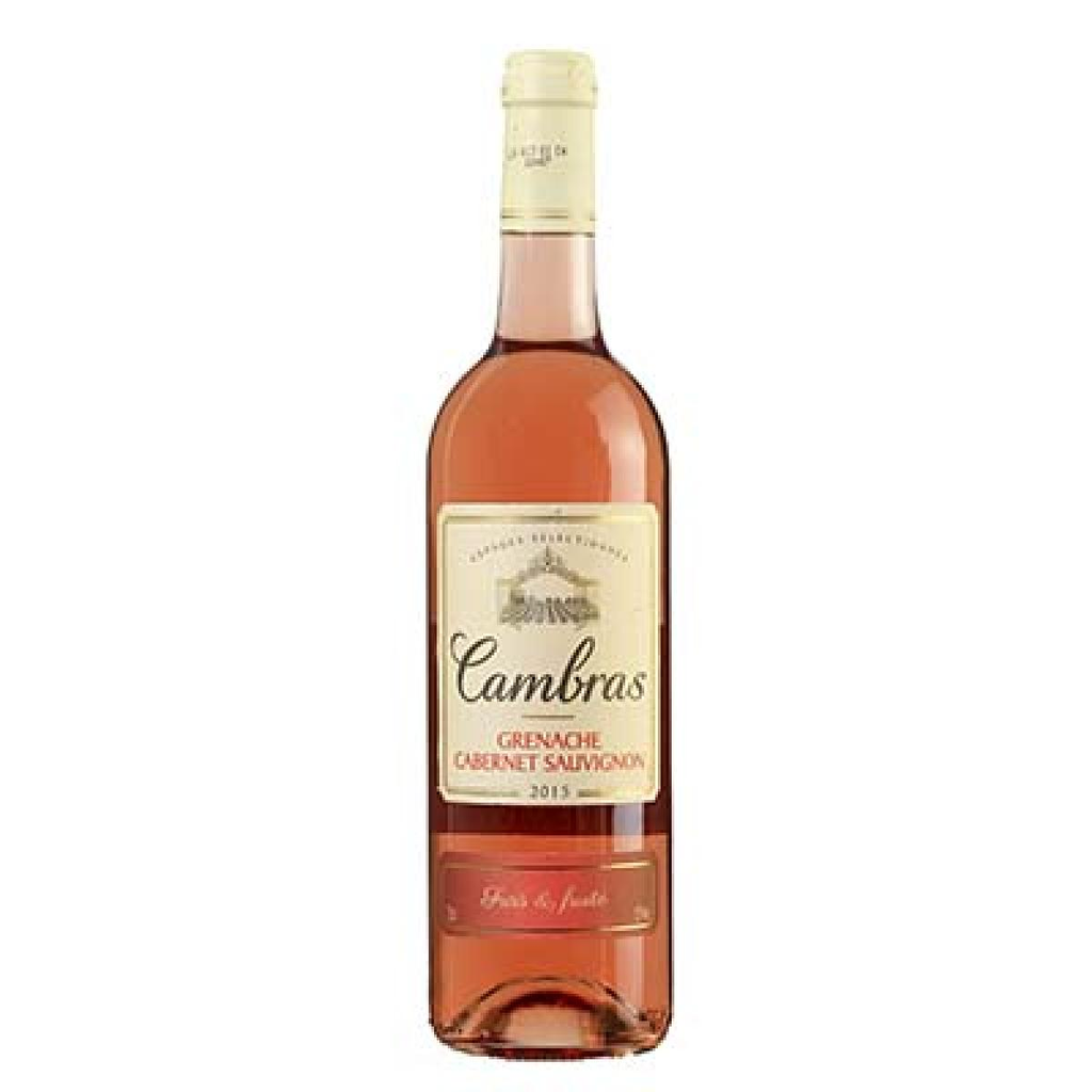 Cambras Vin Rosé De Table Grenache 2016 : La Bouteille 75Cl