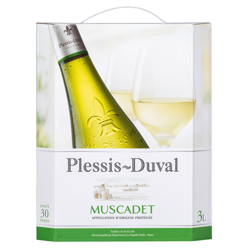 [3211200166640] PLESSIS DUVAL Vin Blanc A.O.P. Muscadet 3 L