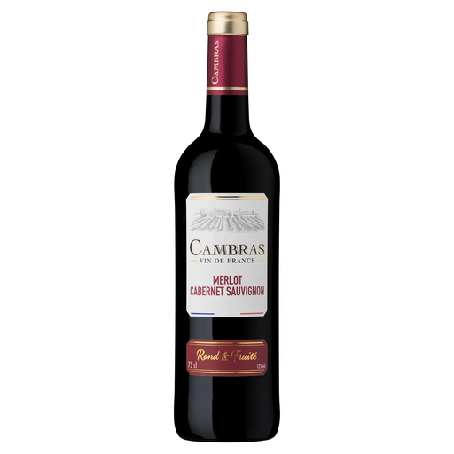 [3211200174782] CAMBRAS Vin de France Merlot Cabernet Sauvignon 0.75 L