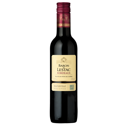 [3211200997329] BARON DE LESTAC Bordeaux AOP vinho tinto 25 cl