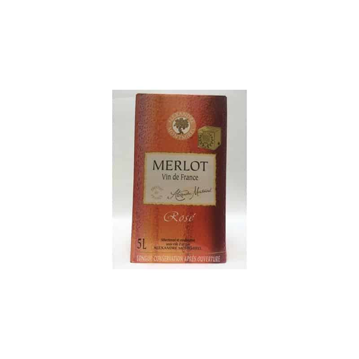 [3211201042547] ALEXANDRE Montmirel Vin De France Merlot Rosé 12% Bib 5 L