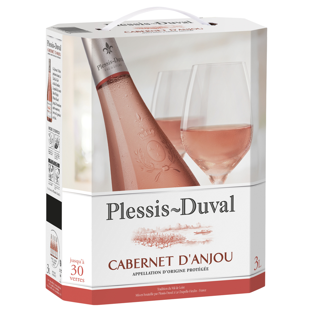 PLESSIS DUVAL AOP Rosé Wine Cabernet d'Anjou 3 L