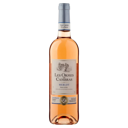 [3211209969266] LES ORMES DE CAMBRAS Vino rosado Merlot Pays d'Oc IGP 0.75 L