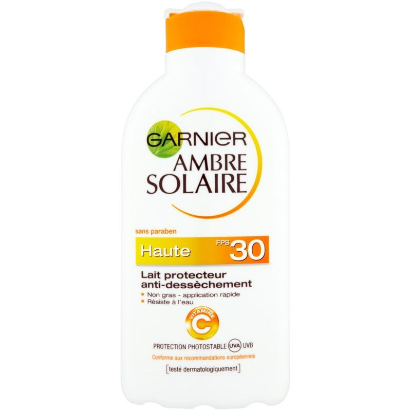 AMBRE SOL Garnier Solaire Lait Protecteur Hydratation 24H Spf30 200 ml