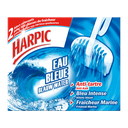 HARPIC Toilet Rim Block Anti-Limescale Blue Water Marine Freshness 1 pack of 2 blocks