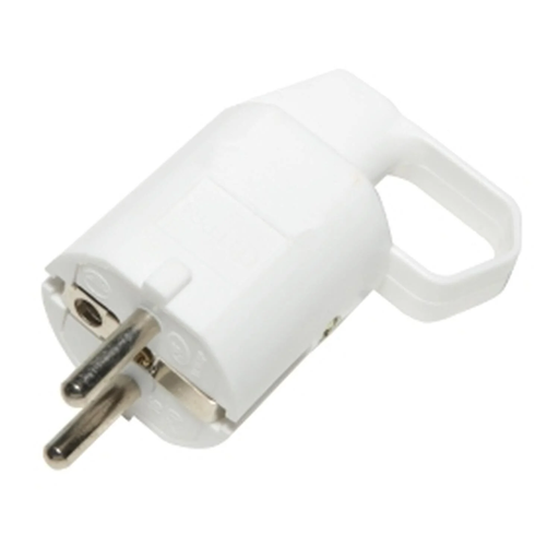 [3216652135794] GEFOM Male plug 16A + E with pull ring child protection white unit