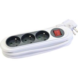 [3217583304259] NOTRE SÉLECTION Bloque 3 tomas + interruptor recoge cable 230V-50Hz 3500W 16A