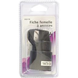 [3217583321706] NOTRE SÉLECTION Ficha fêmea de anel 2 polos + terra 16A, preto