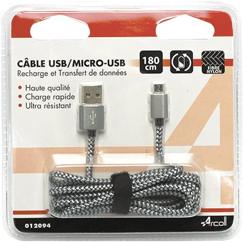 ARCOLL Cabo USB Micro 180cm