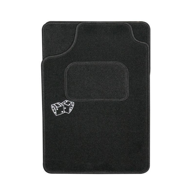 ARCOLL Tapis universel noir brodé X4